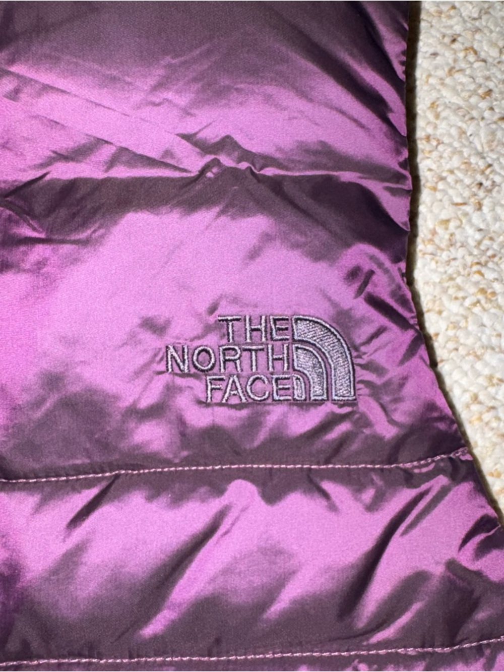 NWT The North Face Sz S ACONCAGUA  Down Puffer Vest Women’s Purple BlackBerry - Picture 8 of 10